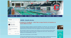 Desktop Screenshot of coventry-swimming.org.uk